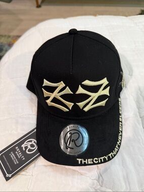 Royalty For Me Black Cap with Gold Embroidered Crest